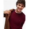 Tommy Hilfiger Pima Organic Cotton Cashmere Knit Burgundy