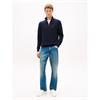 Tommy Hilfiger Essential Cotton Quarter-Zip Jumper Navy