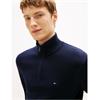 Tommy Hilfiger Essential Cotton Quarter-Zip Jumper Navy