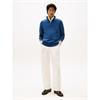 Tommy Hilfiger Essential Cotton Quarter-Zip Jumper Aegean