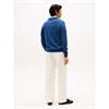 Tommy Hilfiger Essential Cotton Quarter-Zip Jumper Aegean