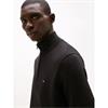 Tommy Hilfiger Essential Cotton Quarter-Zip Jumper Black