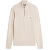 Tommy Hilfiger Essential Cotton Quarter-Zip Jumper Sandlewood