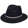 Bugatti Waterproof Crusable Fedora Fine Felt Hat Navy