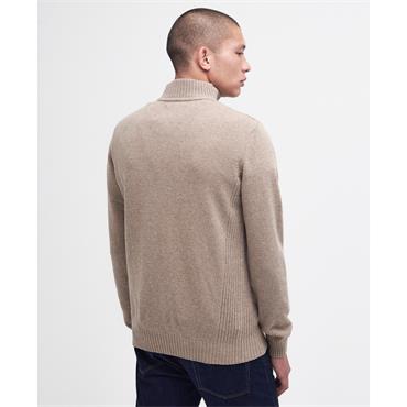 Barbour Essential Lambswool Half Zip Knit Stone