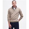 Barbour Essential Lambswool Half Zip Knit Stone