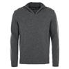 Barbour Essential Lambswool Half Zip Knit Charcoal