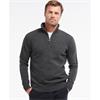 Barbour Essential Lambswool Half Zip Knit Charcoal