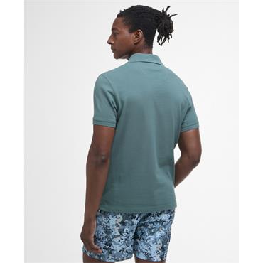 Barbour Tartan Pique Polo Tee Teal