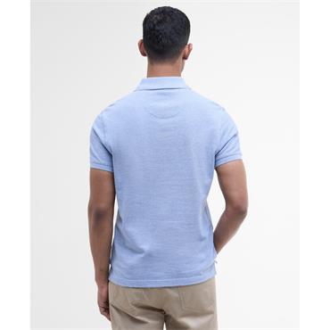 Barbour Tartan Pique Polo Tee Sky