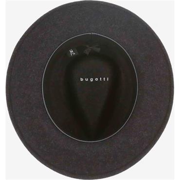 Bugatti Crusable Fedora Fine Felt Hat Charcoal