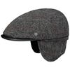 Bugatti Windproof Flat Cap with Ear Flaps Grey