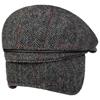 Bugatti Windproof Flat Cap with Ear Flaps Grey
