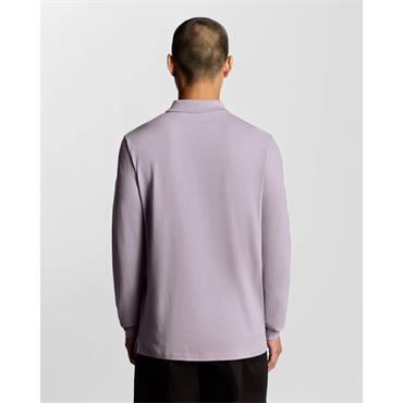 Lyle & Scott  Long Sleve Polo Top Lilac