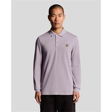 Lyle & Scott  Long Sleve Polo Top Lilac