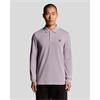 Lyle & Scott  Long Sleve Polo Top Lilac