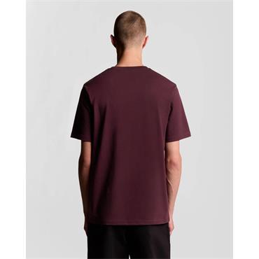 Lyle & Scott  Plain T Shirt Burgundy