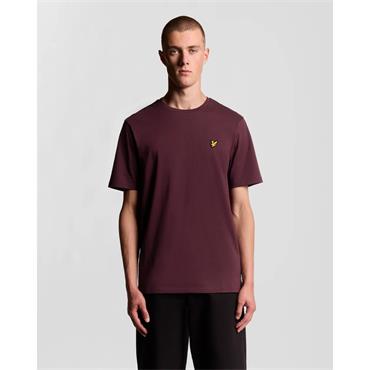 Lyle & Scott  Plain T Shirt Burgundy