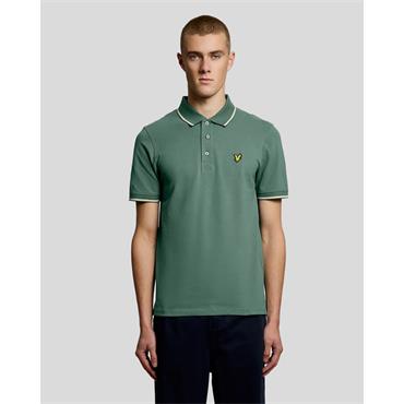 Lyle & Scott Tipped Polo tee Green