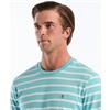 Penguin Orginal Jersey Breton Stripe Tee Aqua