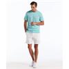 Penguin Orginal Jersey Breton Stripe Tee Aqua