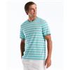Penguin Orginal Jersey Breton Stripe Tee Aqua