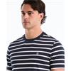 Penguin Orginal Jersey Breton Stripe Tee Saphire