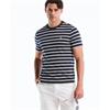 Penguin Orginal Jersey Breton Stripe Tee Saphire