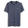 Penguin Orginal Jersey Breton Stripe Tee Saphire