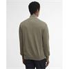 Barbour Cotton Quater-Zip Jumper Smokey Olive