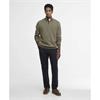 Barbour Cotton Quater-Zip Jumper Smokey Olive