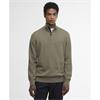 Barbour Cotton Quater-Zip Jumper Smokey Olive
