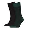 Tommy Hilfiger Birdseye 2 Pack Socks Evergreen