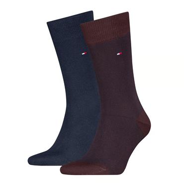 Tommy Hilfiger Birdseye 2 Pack Socks Rouge