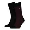 Tommy Hilfiger Birdseye 2 Pack Socks Burgundy