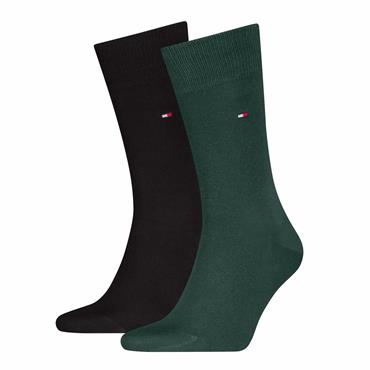 Tommy Hilfiger Classic 2 Pack Socks Evergreen
