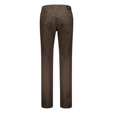 Gardeur Printed Cotton Jeans Brown