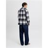 Jack & Jones Raymond Melange Check Overshirt Navy