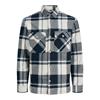 Jack & Jones Raymond Melange Check Overshirt Navy