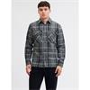 Jack & Jones Raymond Melange Check Overshirt Grey