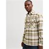Jack & Jones Raymond Melange Check Overshirt Aloe