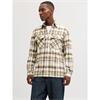 Jack & Jones Raymond Melange Check Overshirt Aloe
