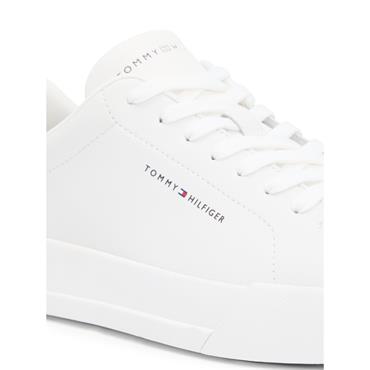 Tommy Hilfiger Court Leather Trainers Ecru