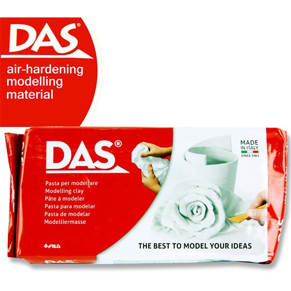 das 1kg white modelling clay