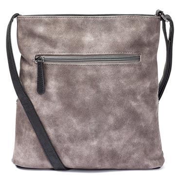 Rieker Front Zip Crossbody Bag - Black Combi