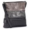 Rieker Front Zip Crossbody Bag - Black Combi