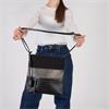 Rieker Front Zip Crossbody Bag - Black Combi