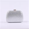 Sorento Clutch With Chain Strap Bag - Silver Sparkle