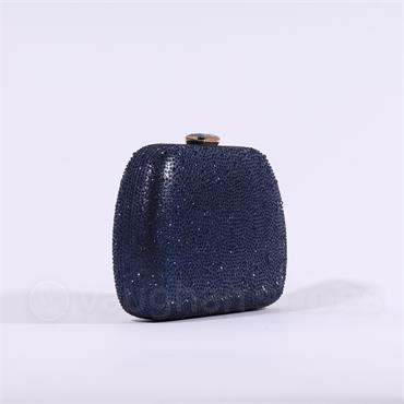Sorento Clutch With Chain Strap Bag - Navy Sparkle