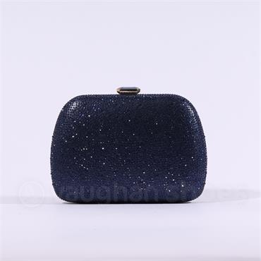 Sorento Clutch With Chain Strap Bag - Navy Sparkle
